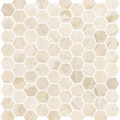 Premier Marble in Giallo Honed M12hex Natural Stone
