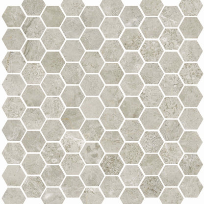 Premier Marble in Argento Honed M12hex Natural Stone