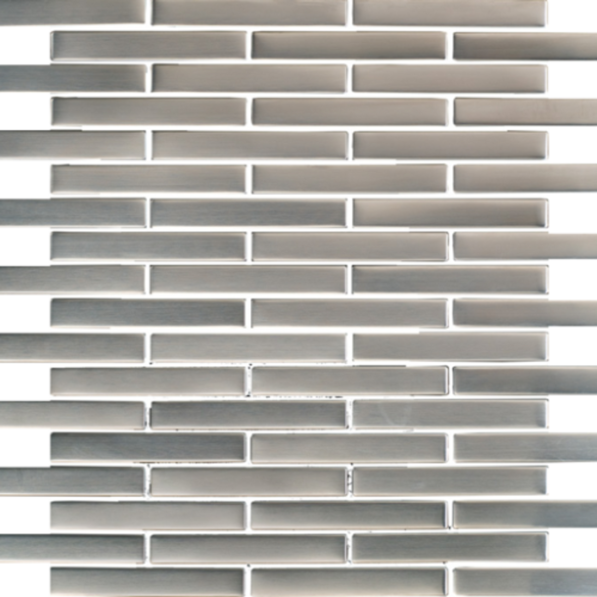Matrix in Stainless M1/2x4 Metal Tile