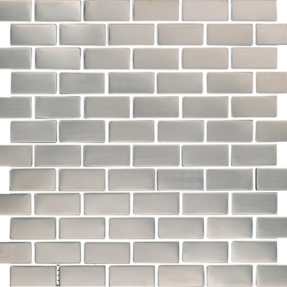 Matrix in Stainless M1x2 Metal Tile