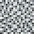 Bliss in Midnight 12x12 Mosaics Glass Tile