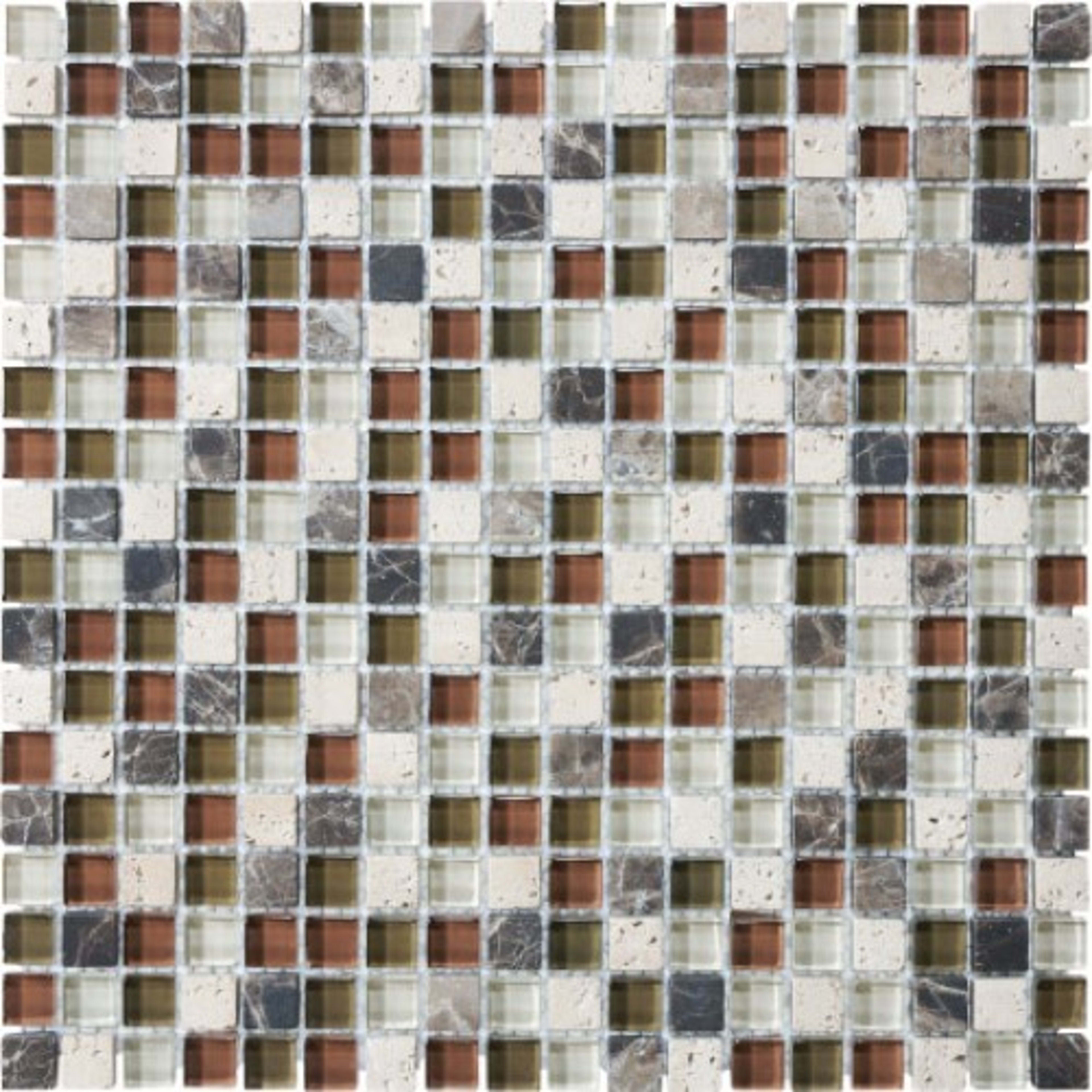 Bliss in Cabernet 12x12 Mosaics Glass Tile