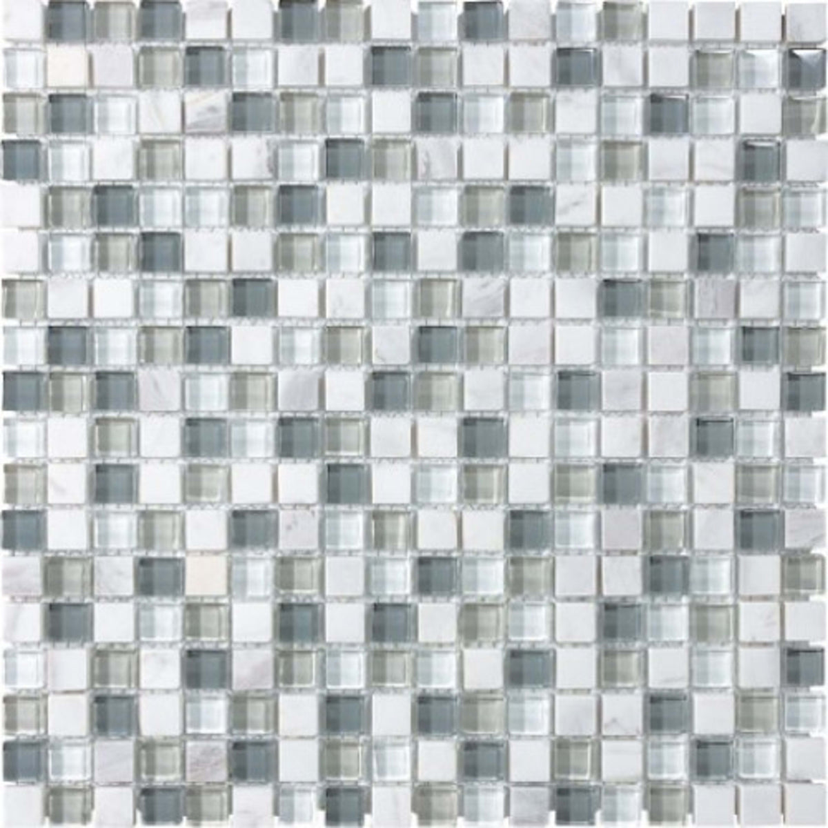 Bliss in Iceland 12x12 Mosaics Glass Tile