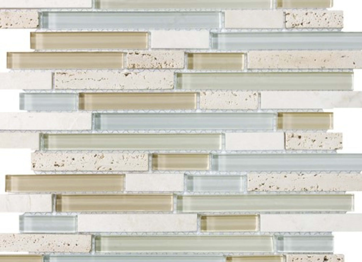 Bliss in Spa 12x12 Random Strip Mosaics