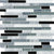 Bliss in Midnight 12x12 Random Strip Mosaics Glass Tile