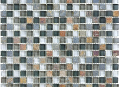 Bliss in Smoky Mica 12x12 Mosaics