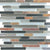 Bliss in Smoky Mica 12x12 Random Strip Mosaics Glass Tile
