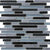 Bliss in Black Timber 12x12 Random Strip Mosaics Glass Tile