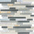 Bliss in Silver Aspen 12x12 Random Strip Mosaics Glass Tile
