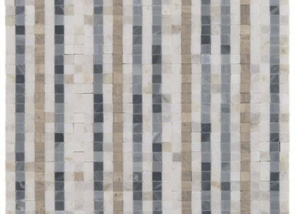 Madras in Lines Cloud - Alaska White Burlington Gray  Wooden Beige