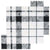Madras in Plaid Bardiglio - Thassos Nero Marquina  Bardiglio Natural Stone