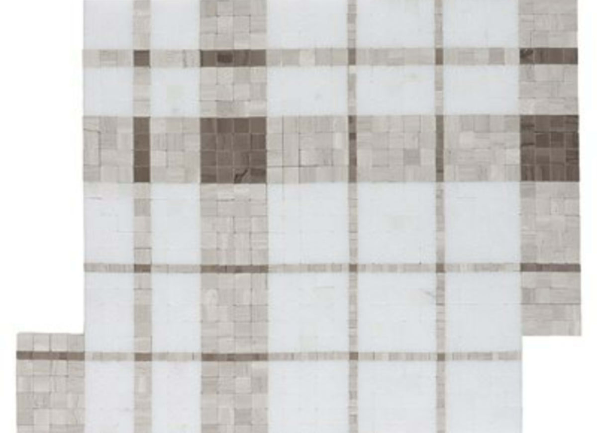 Madras in Plaid Wooden Beige - Thassos Athens Gray  Wooden Beige
