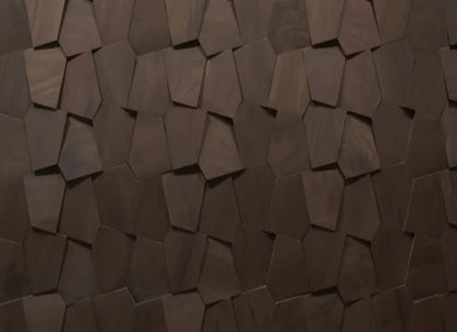 Wall - Motif - Forma in Darkened Walnut