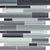 Fusion in Carbon Random Strip Mosaic Glass Tile