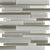 Fusion in Clay Random Strip Mosaic Glass Tile