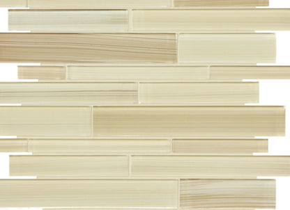 Fusion in Sand Random Strip Mosaic