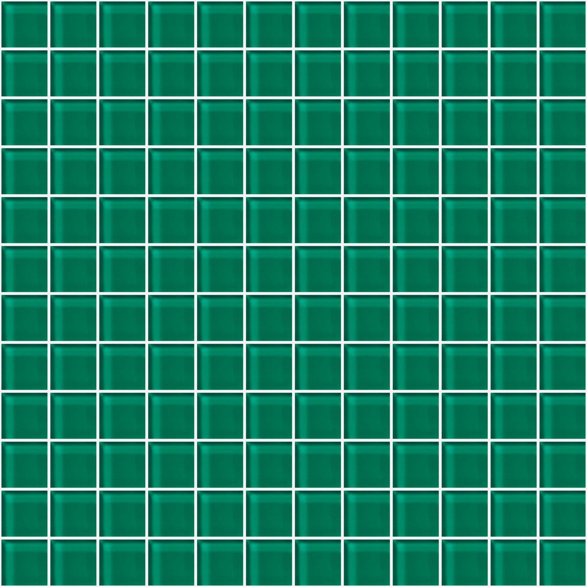 Glass Blox in Glisten Green 1"x1" Glass Tile