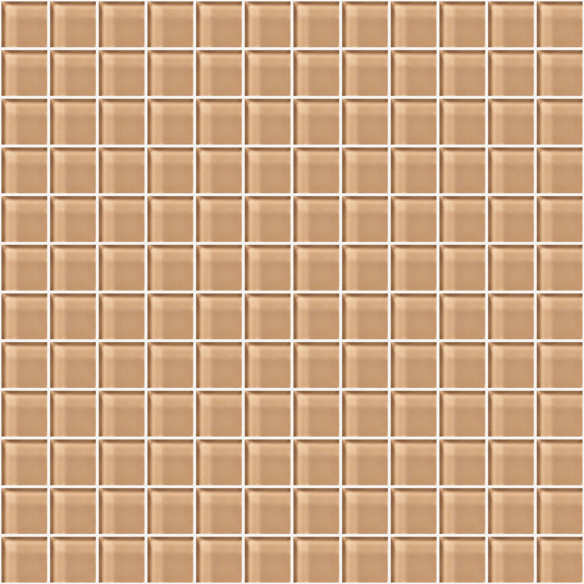 Glass Blox in Champagne 1"x1" Glass Tile