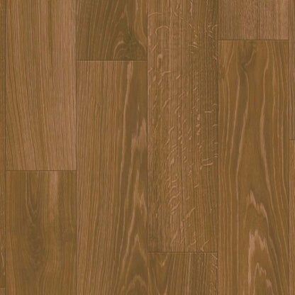 FlexStep Value Plus Covington Oak in Gunstock 12' Vinyl Sheet Goods