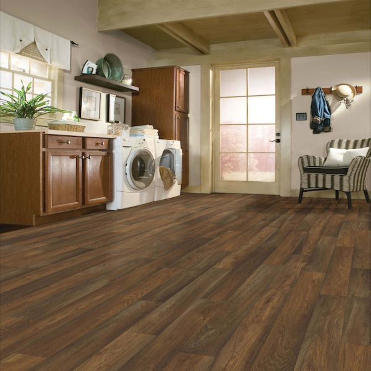 FlexStep Pro Chickasaw Oak in Cocoa Brown 12' Vinyl Sheet Goods