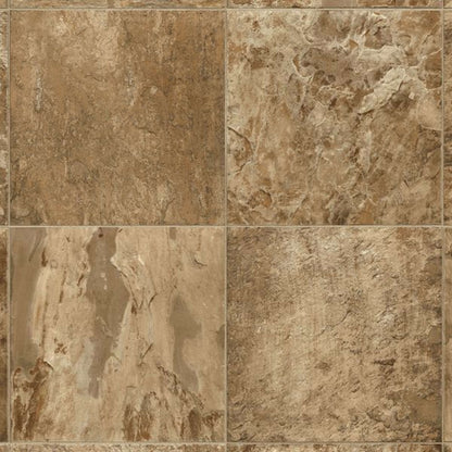 Progressions Saratoga Stone in Antique Bronze 6' Vinyl Sheet Goods