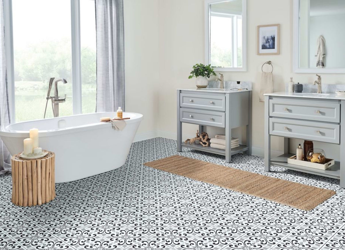 Progressions Amador Medallion in Heirloom Gray 6'