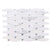 Diamond Dot in Carrara Glass Tile