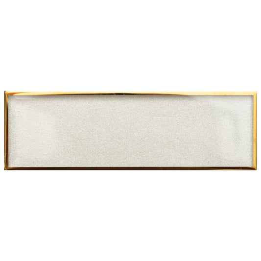 Chelsea in White With Gold Glass Tile