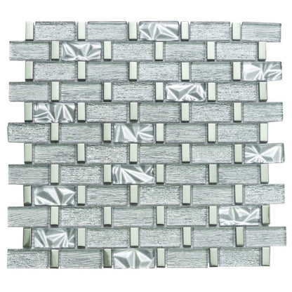 Chrome in Winter Glass Tile