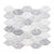 Elongated Hex in Shades Glass Tile