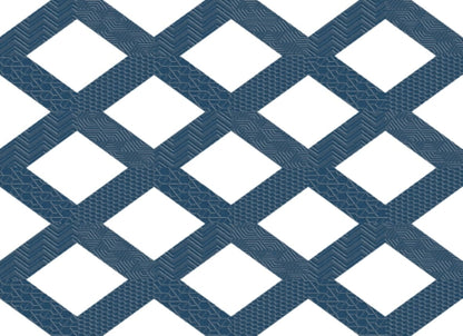 Geometry in Frame Navy 10" X 10"