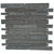 Galaxy in Black Brick Glass Tile