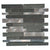Galaxy in Silver Brick Glass Tile