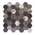 Galaxy in Bronze Hex Glass Tile