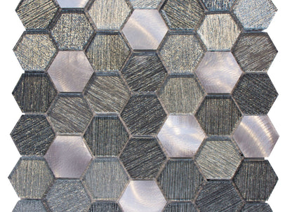 Galaxy in Silver Hex