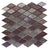 Galaxy in Bronze Rhombus Glass Tile