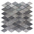 Galaxy in Silver Rhombus Glass Tile