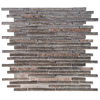 Galaxy in Sleek Brown Glass Tile