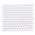 Hexagon in White 1x1 Tile