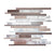 Metallic in Noce Brick Glass Tile