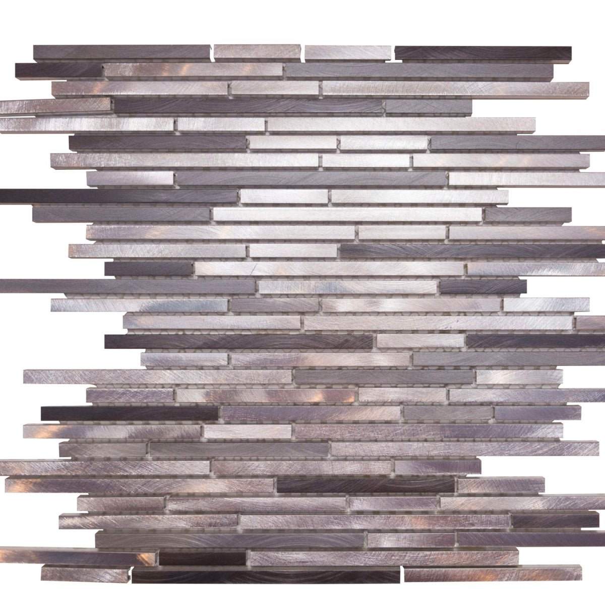Metallic in Sleek Grigio Glass Tile