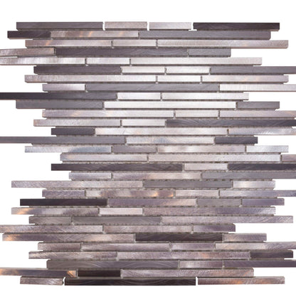 Metallic in Sleek Grigio Glass Tile