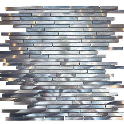 Metallic in Sleek Sky Glass Tile