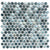 Penny in Arrecife Iridis Grey Glass Tile