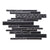 Pixel in Black Glass Tile
