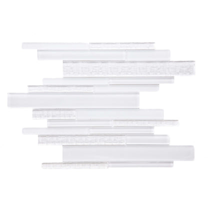Pixel in White Glass Tile
