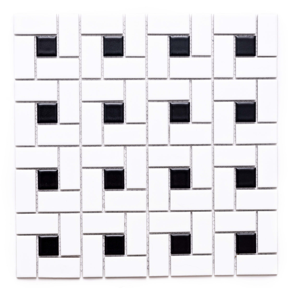 Spiral in Black & White Tile