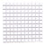 Square in White 1x1 Tile