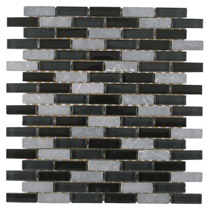 Vetro Marmi in Black Glass Tile