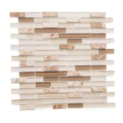 Vetro Marmi in Latte Glass Tile